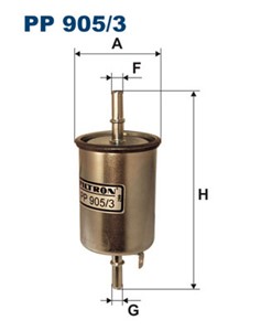 Bränslefilter, CHEVROLET AVEO / KALOS Halvkombi, AVEO / KALOS Sedan, AVEO Sedan, DAEWOO KALOS, KALOS Sedan, 96 537 170