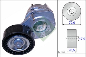 Sträckare, flerspårsrem, CHEVROLET,OPEL,VAUXHALL, 13 40 266, 1340266, 55484503, 55565570, 6 36 592, 636592