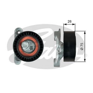 Spännrulle, flerspårsrem, SEAT,SKODA,VW, 04C 145 299 B
