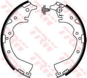Bromsbackar, sats, Bakaxel, TOYOTA, 04495-25060, 04495-25061, 04495-26080, 04495-26081, 04495-26090, 04495-26091, 04495-26110, 04495-261