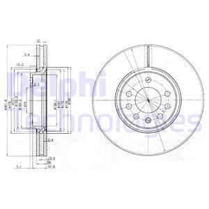 Bromsskiva, Framaxel, OPEL,SAAB,VAUXHALL, 569004, 9191247, 93171500, 95526652