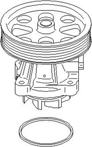 Vattenpump, CHEVROLET,OPEL,VAUXHALL, 63 34 001, 93177340