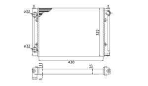 Kylare, motorkylning, FORD,HONDA,NISSAN,SUZUKI,VW, 353121253AA, 353121253T