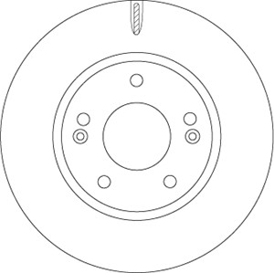 Bromsskiva, Framaxel, HYUNDAI IONIQ, KIA NIRO, 51712-G2100