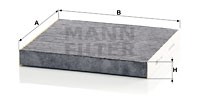 Kupefilter, HYUNDAI GRANDEUR, KIA MAGENTIS, 97133-2G000