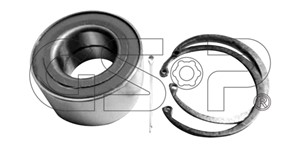 Hjullagersats, Framaxel, Fram, höger eller vänster, CHEVROLET,DAEWOO,OPEL,ROVER,VAUXHALL, 1603191, 273135603102, 328103, 6485018, 728103