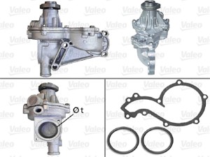 Vattenpump, AUDI A4 B5, A4 B5 Avant, A6 C4, A6 C4 Avant, A6 C5, A6 C5 Avant, CABRIOLET B3, VW PASSAT B5, PASSAT B5 Variant, 026121005K,