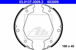 Bromsbackar, sats, Bakaxel, KIA SORENTO I, 58350-3ED00