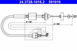 Vajer, koppling, NISSAN KUBISTAR Skåp, RENAULT KANGOO, KANGOO Express, 30670-00QAC, 77 00 417 050