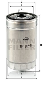 Bränslefilter, FIAT,FORD,LANCIA,LAND ROVER, 000 446 5121, 068 127 177 2, 068 127 177 B, 068 127 177, 068 127 177/1, 068 127 401/1, 12572