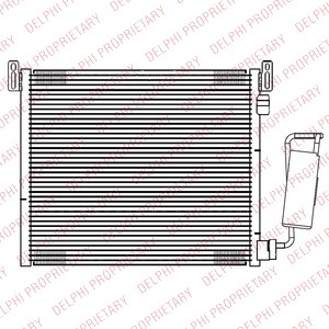 Kondensor, klimatanläggning, CADILLAC,OPEL,SAAB,VAUXHALL, 12805059, 13106817, 1850084, 1850117