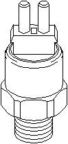 Temperaturswitch, kylarfläkt, MERCEDES-BENZ, 006 545 15 24, 006 545 40 24, A006 545 15 24, A006 545 40 24