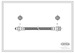 Bromsslang, Fram, MITSUBISHI L 300 / DELICA Buss II, L200, L200 / TRITON, PAJERO I, PAJERO II, PAJERO Canvas Top I, PAJERO SPORT I, MR12