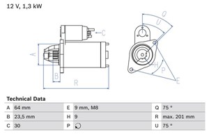 Startmotor, ALFA ROMEO,FIAT, 46823548, 51880229, 55204116