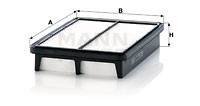 Luftfilter, KIA CERATO Halvkombi I, CERATO Sedan I, 28113-2F250