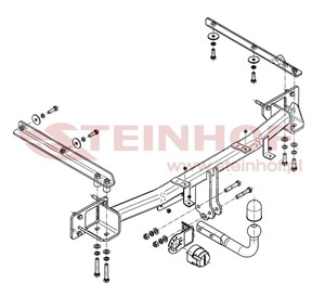 Dragkrok, Standard, MERCEDES-BENZ C-KLASS [W203], C-KLASS T-Model [S203]