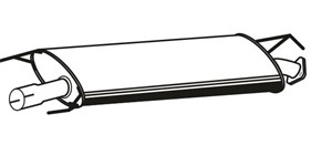 Mittenljuddämpare, Mitt, TOYOTA RAV 4 III, (17420-28710), (17420-28711), (17420-37040)