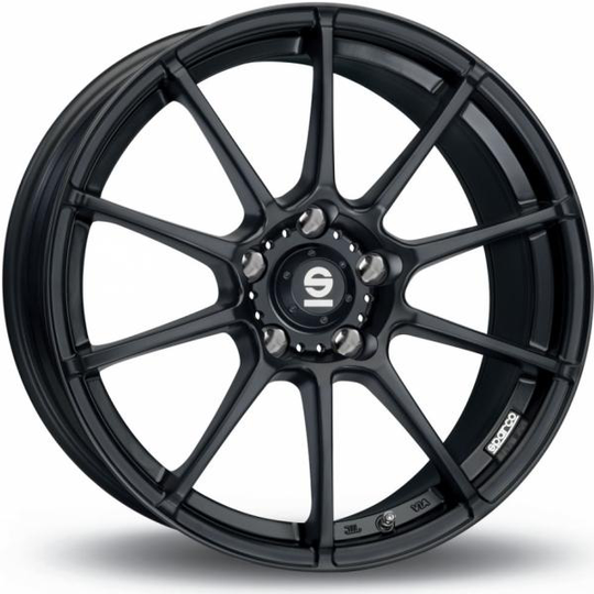 Sparco Assetto Gara Matt Black 7/17 4/100 ET42 B63.3
