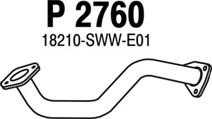 Avgasrör, Fram, HONDA CR-V III, 18210-SWW-E01