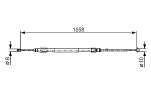Vajer, parkeringsbroms, Höger, Vänster, BMW X1 [E84], 34 40 6 769 367, 34 40 6 857 642