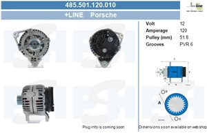 Generator, PORSCHE 911, 911 Cabriolet, 911 Targa, BOXSTER, 96660301201, 96660301203, 99660301200, 99660301201, 99660301203, 99660301205