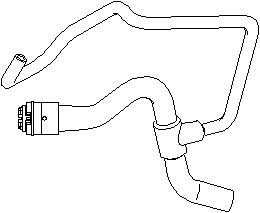 Kylarslang, OPEL,VAUXHALL, 09129558, 68 18 482