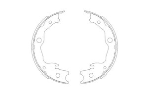 Bromsbackar, sats, Bakaxel, LEXUS,NISSAN,RENAULT,TOYOTA, 44060CY025, 44060JE27A, 4654042010, 4654042020