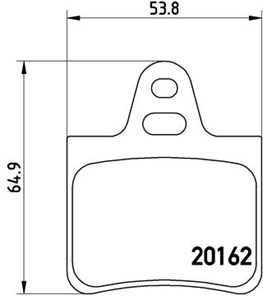 Bromsbeläggsats, CITROËN XANTIA, XANTIA Skåp / kombi, XM, XM Break, 0000425172, 1617255680, 425172, 425183, 95651047, 95654085, 95659642