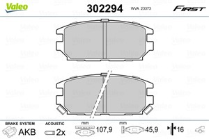 Bromsbeläggsats, Bakaxel, DODGE,MITSUBISHI, MB857610, MB928067, MR102625, MR389582