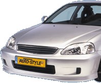 Frontspoiler, Fram, HONDA CIVIC Aerodeck VI, CIVIC Coupé VI, CIVIC Fastback VI, CIVIC Hatchback VI, CIVIC Sedan VI