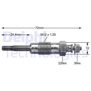 Glödstift, ALFA ROMEO 145, 146, FIAT BRAVA, BRAVO I, MAREA, MAREA Weekend, PUNTO, LANCIA KAPPA, KAPPA SW, 46447610, 71735459