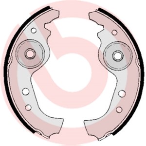 Bromsbackar, sats, ABARTH,FIAT,LANCIA,SEAT,YUGO, 0000004382264, 0000005882011, 0000005889221, 0000005889222, 0000005889286, 000000588928
