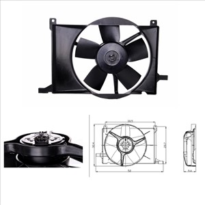 Fläkt, kylare, OPEL COMBO Skåp/stor limousine, CORSA B, CORSA B Kombi, CORSA B Skåp/halvkombi, TIGRA, 09117716, 1341226, 1341253, 134125