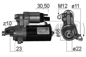 Startmotor, AUDI A4 B8, A4 B8 Avant, A5, A5 Cabriolet, A5 Sportback, A6 C7, A6 C7 Avant, A7 Sportback, A8 D4, Q5, 06E 911 021 D, 06E 911