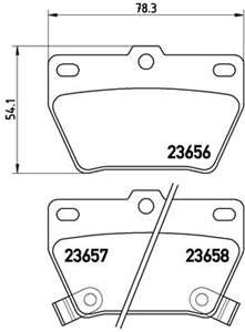 Bromsbeläggsats, Bakaxel, Framaxel, TOYOTA RAV 4 I, RAV 4 II, 0446642010, 0446642020, 0446642030, 0446642040, 0446642050, 04466YZZD3, 72