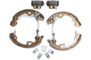 Bromsbackar, sats, Bakaxel, FORD FOCUS C-MAX, FOCUS Turnier I, 1075549, 1126158, 98AB2200BD, 98AB2200BE