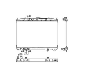 Kylare, motorkylning, NISSAN X-TRAIL, 214608H900, 21460EQ30A, 21460EQ30B