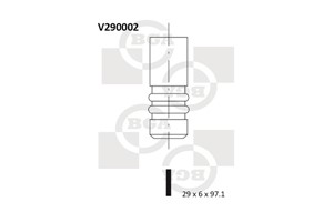 Insugsventil, CHEVROLET,OPEL,SAAB,VAUXHALL, 4772380, 642165, 642168, 90502316, 90502319