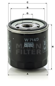 Oljefilter, ALFA ROMEO,FIAT,LANCIA,MASERATI,YUGO, 15208-60400, 2.4419.140.1, 4212109, 4228326, 4339509, 4356500, 4363484, 4371581, 43821
