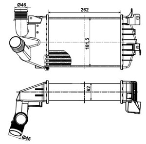 Intercooler, OPEL,VAUXHALL, 001 997 22 94 S2, 001 997 22 94, 003 997 80 94 S2, 003 997 80 94, 103 050 06 11 S1, 103 050 06 11, 13213402,