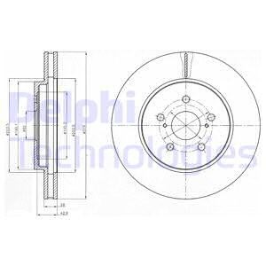 Bromsskiva, Framaxel, LEXUS RX, TOYOTA HIGHLANDER / KLUGER, 435120E010, 4351248080, 4351248081, 43512-48081, 4351248090, 4351248100, 435