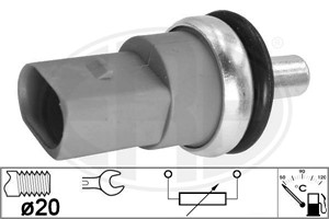 Sensor, kylvätsketemperatur, Bränsleledning, AUDI,CHRYSLER,DODGE,JEEP,SEAT,SKODA,VW, 038 906 081 B, 5033378AA, K5033378AA