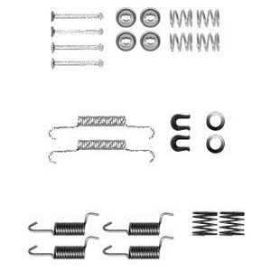 Tillbehörssats, bromsbackar, parkeringsbroms, Bakaxel, CITROËN,JEEP,MAZDA,MITSUBISHI,PEUGEOT,SUBARU