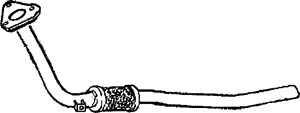 Avgasrör, Mitt, AUDI A4 B5, A6 C5, A6 C5 Avant, VW PASSAT B5, PASSAT B5 Variant, PASSAT B5.5, PASSAT B5.5 Variant, 8D0253301CJ