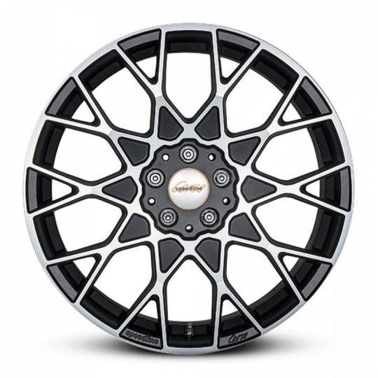 Speedline Sl3 Cesare Matt Black Front Cut 8/19 5/112 ET45 B76