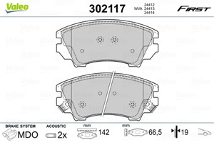 Bromsbeläggsats, Framaxel, CHEVROLET,OPEL,SAAB,VAUXHALL, 13237751, 1605232, 1605434, 22959104, 92230269, 95514526, 95516195, 95520061