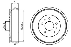 Bromstrumma, Bakaxel, FORD FOCUS II, FOCUS Sedan II, FOCUS Skåp / kombi II, FOCUS Turnier II, 1327834, 1458826, 1743443, 3M51 1126-BB, 3