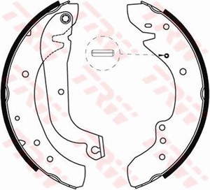 Bromsbackar, sats, Bakaxel, ALFA ROMEO,CITROËN,FIAT,OPEL,PEUGEOT,RENAULT,VAUXHALL, 00946560, 009941243, 009943934, 009946560, 4238 99, 4