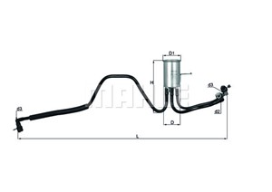 Bränslefilter, CHRYSLER VOYAGER IV, VOYAGER / GRAND VOYAGER III, DODGE CARAVAN, PLYMOUTH VOYAGER / GRAND VOYAGER, 04682569, 04809117, 04