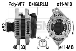 Generator, LEXUS GS, IS II, IS C, 27060-31050, 27060-31051, 27060-31052, 27060-31201